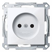 Розетка MERTEN SYSTEM M, скрытый монтаж, со шторками, активно-белый | код. MTN2000-0325 | Schneider Electric